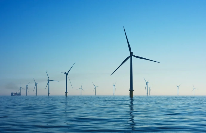 white electric windmill